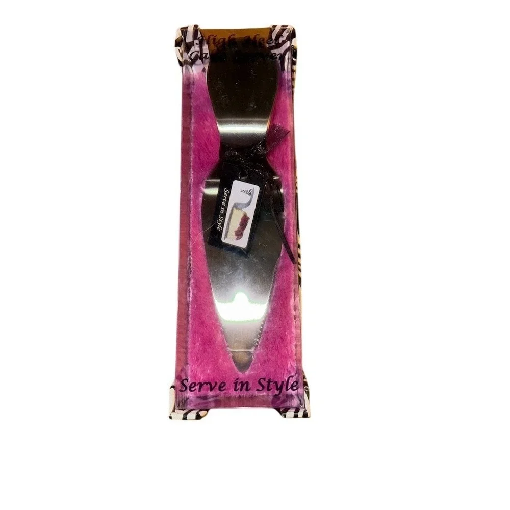 Wild Eye Designs Cake Server Pie Server Zebra Print Heel‎ Removable